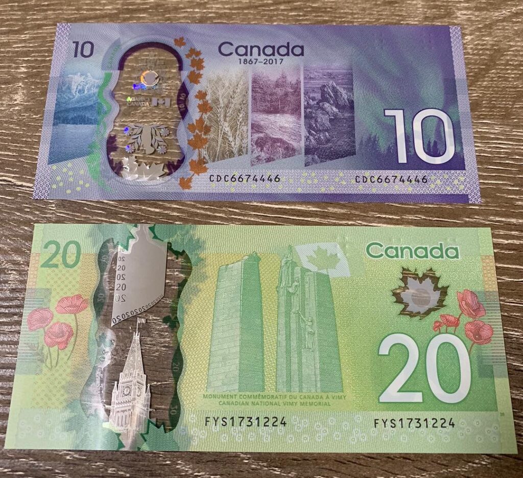 canadian dollars