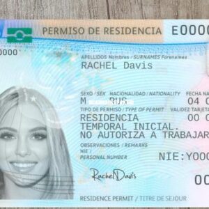 Fake Spain Residence Permit Card